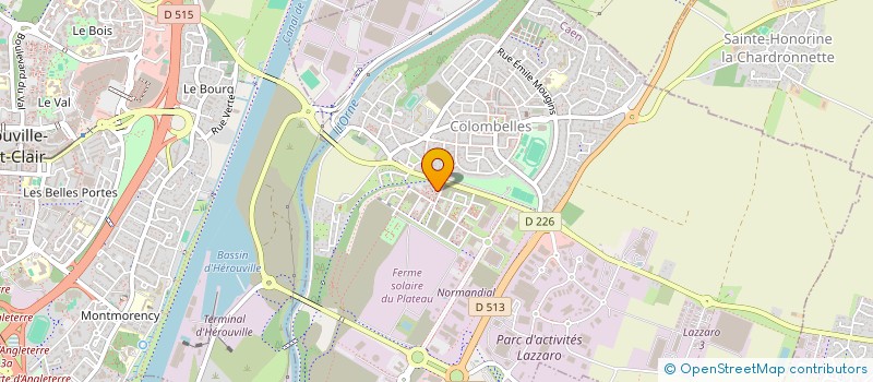 localisation de l'entreprise MADAME FANNY HAIRON  COLOMBELLES