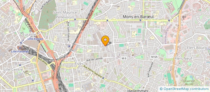 localisation de l'entreprise MADAME FANNY HALLET à LILLE