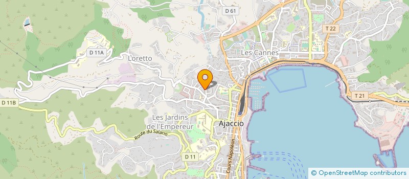 localisation de l'entreprise MADAME FANNY HAMARD  AJACCIO