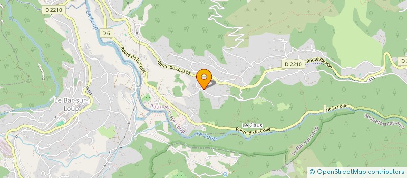 localisation de l'entreprise MADAME FANNY HAMELAT  TOURRETTES-SUR-LOUP