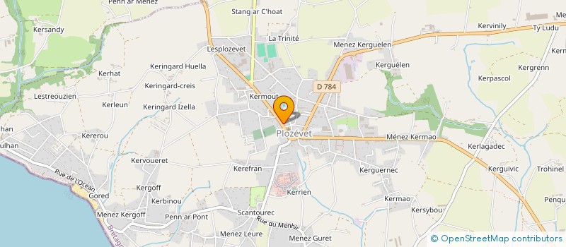 localisation de l'entreprise MADAME FANNY HAPPEY  PLOZEVET