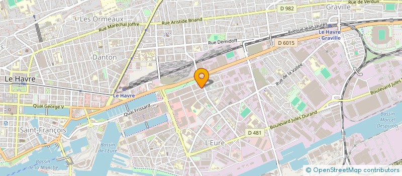 localisation de l'entreprise MADAME FANNY HARDY  LE HAVRE