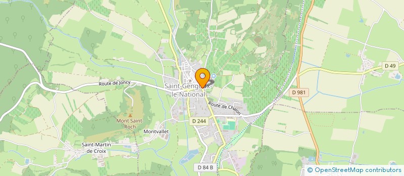 localisation de l'entreprise MADAME FANNY HAREL  SAINT-GENGOUX-LE-NATIONAL