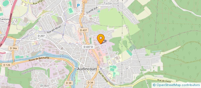 localisation de l'entreprise MADAME FANNY HARRER  AUDINCOURT