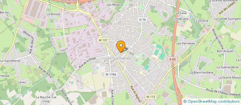 localisation de l'entreprise MADAME FANNY HAUT à LES SORINIERES