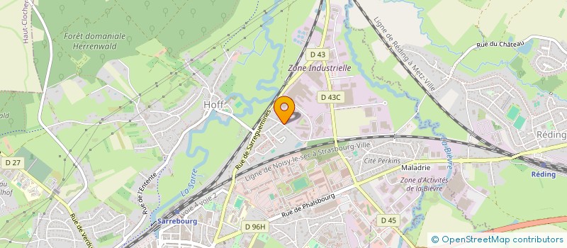 localisation de l'entreprise MADAME FANNY HENRY  SARREBOURG