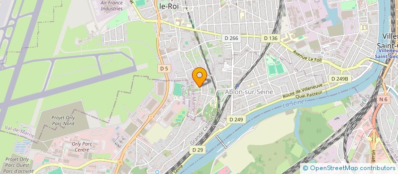 localisation de l'entreprise MADAME FANNY HUBAILLE à ABLON-SUR-SEINE