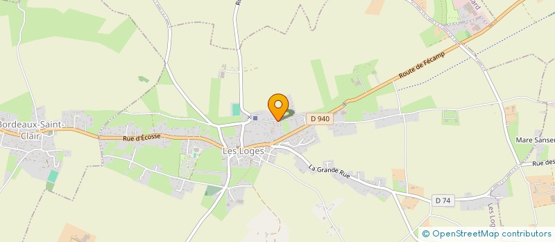 localisation de l'entreprise MADAME FANNY HUG  LES LOGES