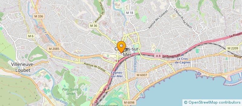 localisation de l'entreprise MADAME FANNY IHAMOUINE  CAGNES-SUR-MER