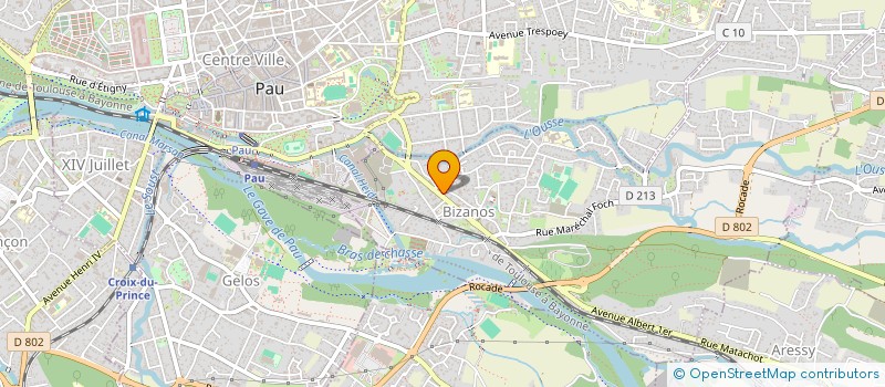 localisation de l'entreprise MADAME FANNY INACIO DA SILVA  BIZANOS