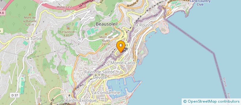 localisation de l'entreprise MADAME FANNY JACQUES  BEAUSOLEIL