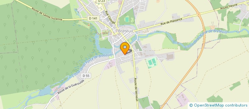 localisation de l'entreprise MADAME FANNY JANSSENS  BRETEUIL