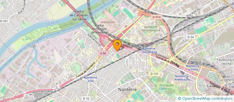 localisation de l'entreprise MADAME FANNY JEAN  NANTERRE