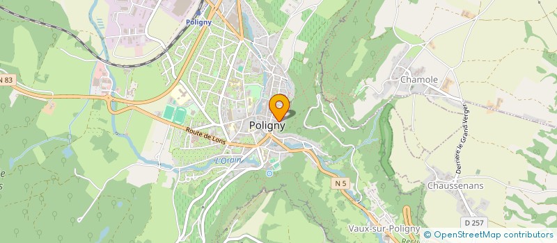 localisation de l'entreprise MADAME FANNY JEANCLERC  POLIGNY