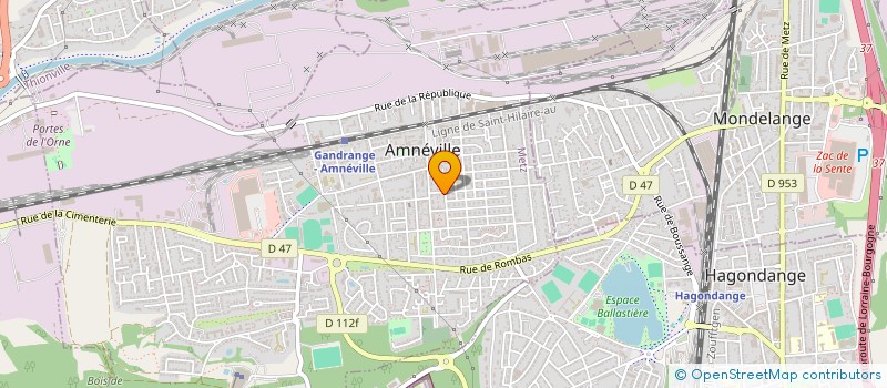 localisation de l'entreprise MADAME FANNY JINGAND  AMNEVILLE