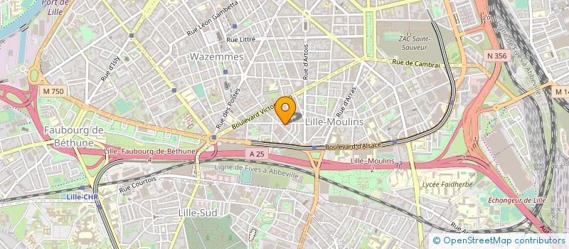 localisation de l'entreprise MADAME FANNY JOLY à LILLE