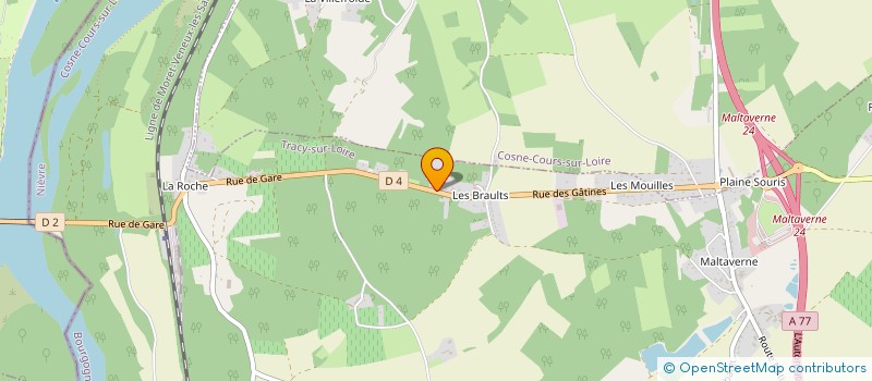 localisation de l'entreprise MADAME FANNY JOLY à COSNE-COURS-SUR-LOIRE