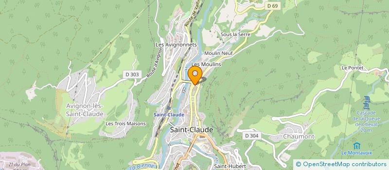 localisation de l'entreprise MADAME FANNY KALISNIK à SAINT-CLAUDE