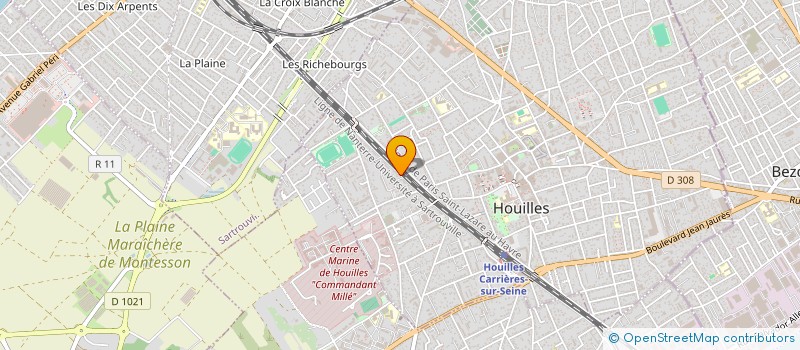 localisation de l'entreprise MADAME FANNY KARAGIANNIDIS  HOUILLES