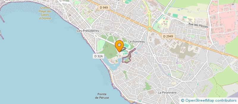 localisation de l'entreprise MADAME FANNY KERBRAT à LES SABLES D'OLONNE