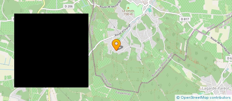 localisation de l'entreprise MADAME FANNY KIRRMANN  ROCHEGUDE