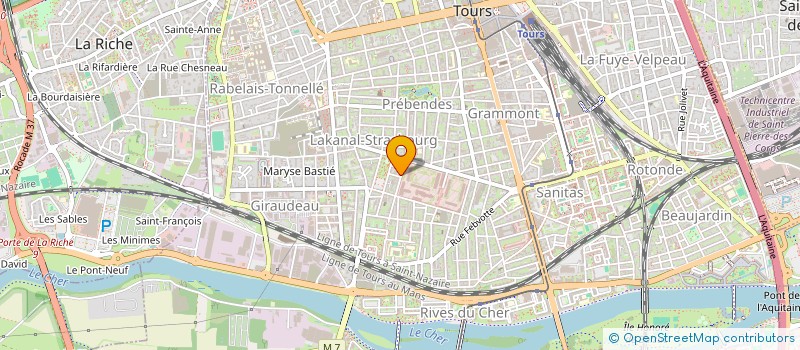 localisation de l'entreprise MADAME FANNY KLIFA  TOURS