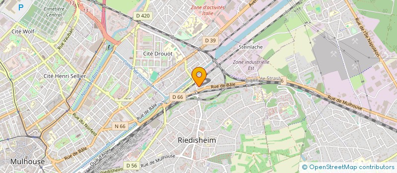 localisation de l'entreprise MADAME FANNY KUGEL  RIEDISHEIM