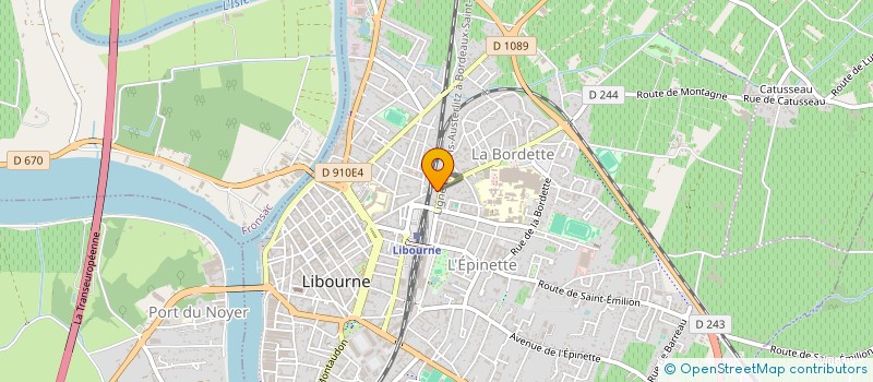 localisation de l'entreprise MADAME FANNY LACAZE  LIBOURNE