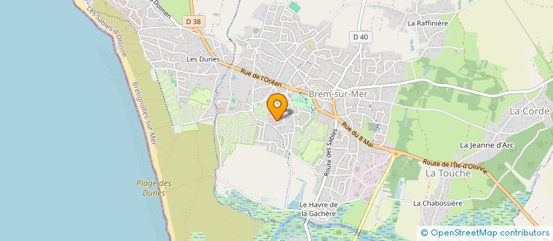 localisation de l'entreprise MADAME FANNY LAMBERT à BREM-SUR-MER