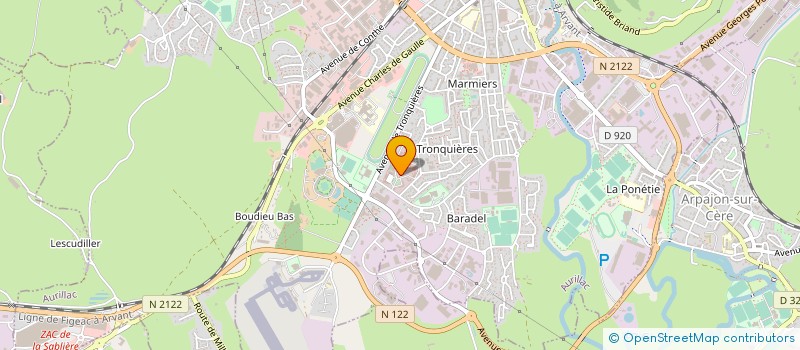 localisation de l'entreprise MADAME FANNY LARDE à AURILLAC