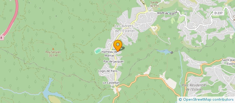 localisation de l'entreprise MADAME FANNY LATEUR  LES ADRETS-DE-L'ESTEREL