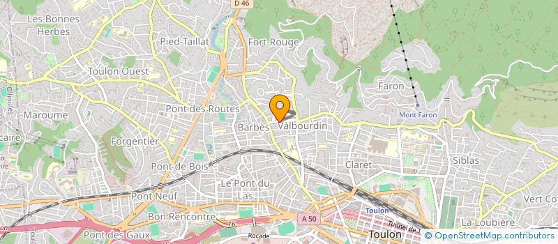 localisation de l'entreprise MADAME FANNY LAURENCE  TOULON