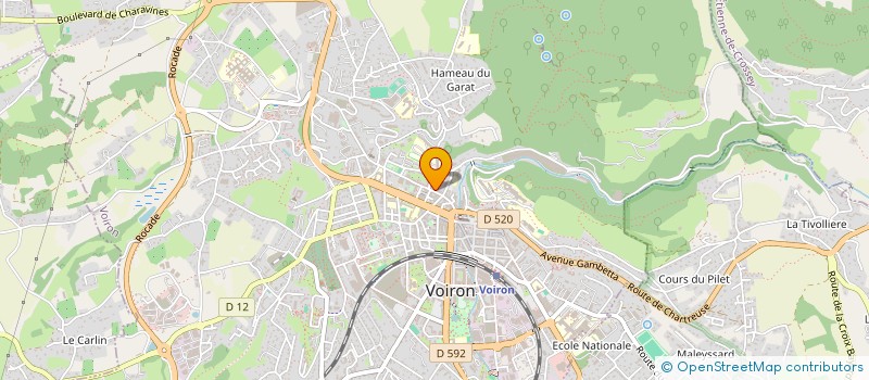 localisation de l'entreprise MADAME FANNY LAVENU  VOIRON