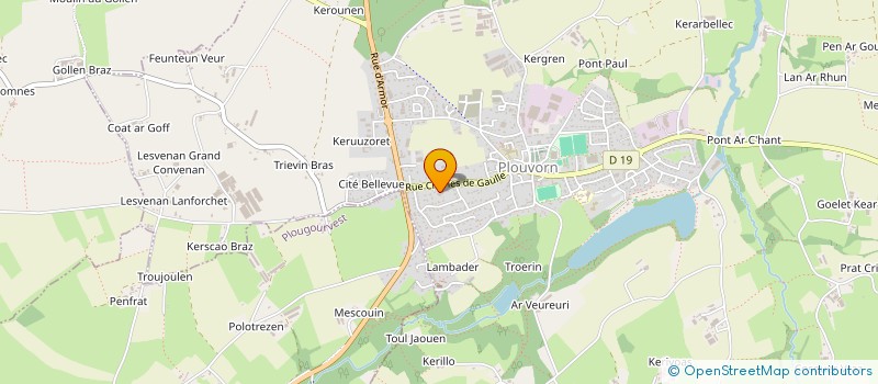 localisation de l'entreprise MADAME FANNY LE BOHEC  PLOUVORN