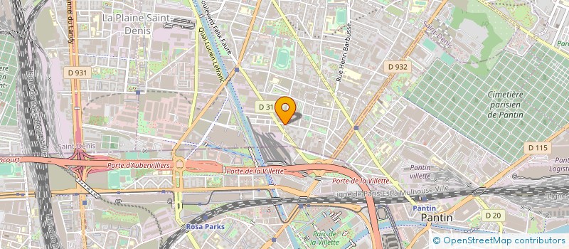 localisation de l'entreprise MADAME FANNY LE BORGNE à AUBERVILLIERS