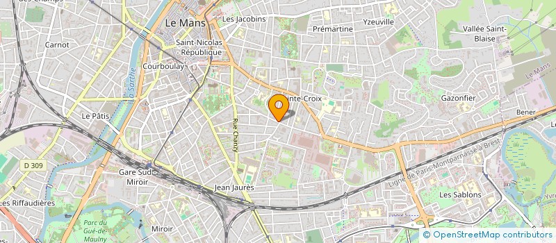 localisation de l'entreprise MADAME FANNY LEBEUGLE  LE MANS