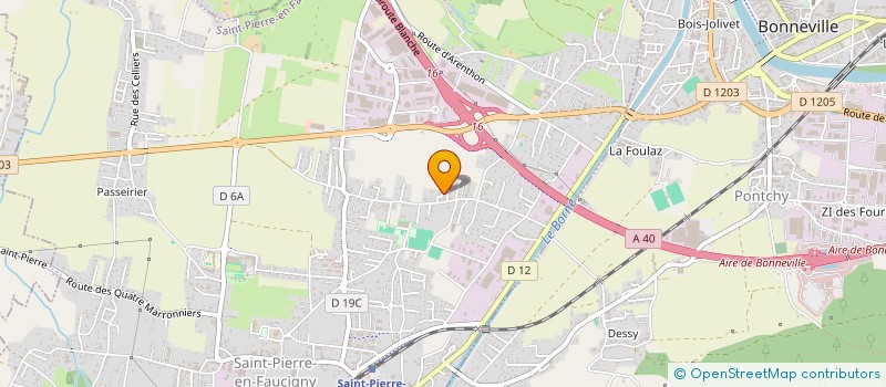 localisation de l'entreprise MADAME FANNY LEBLAIS  SAINT-PIERRE-EN-FAUCIGNY