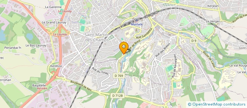 localisation de l'entreprise MADAME FANNY LECHATELLIER  MORLAIX