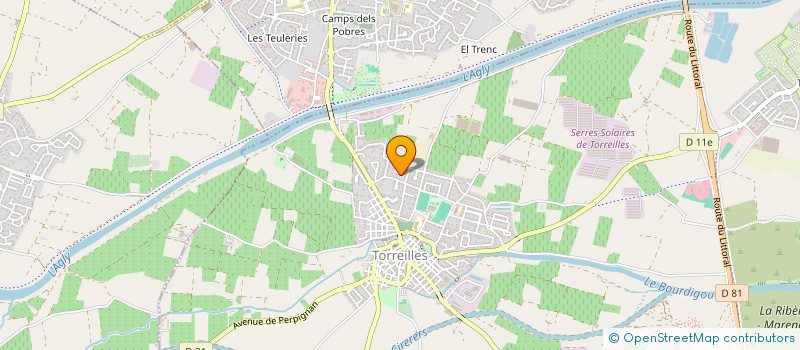 localisation de l'entreprise MADAME FANNY LECLERC  TORREILLES