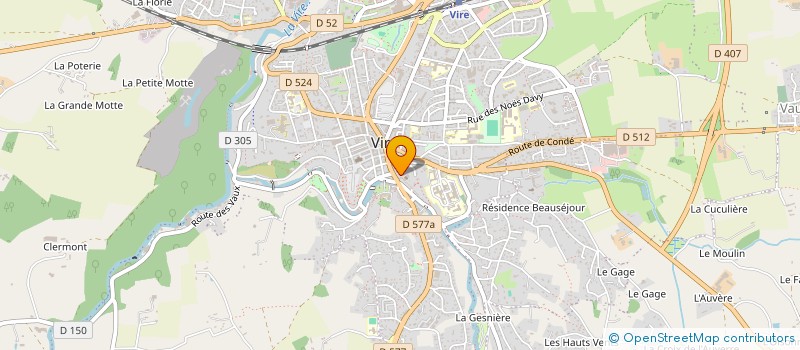 localisation de l'entreprise MADAME FANNY LECOIS  VIRE-NORMANDIE