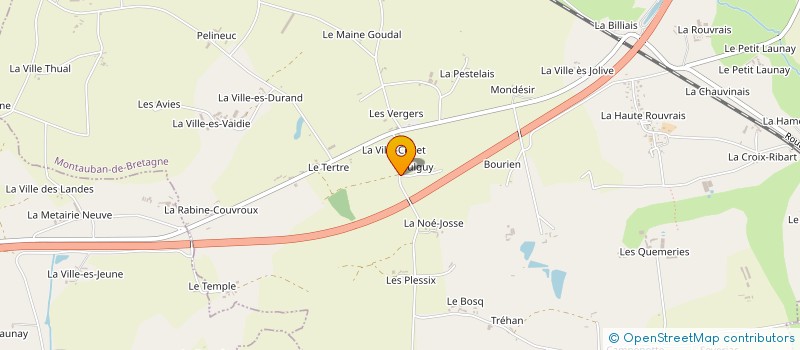 localisation de l'entreprise MADAME FANNY LEGENDRE  MONTAUBAN-DE-BRETAGNE