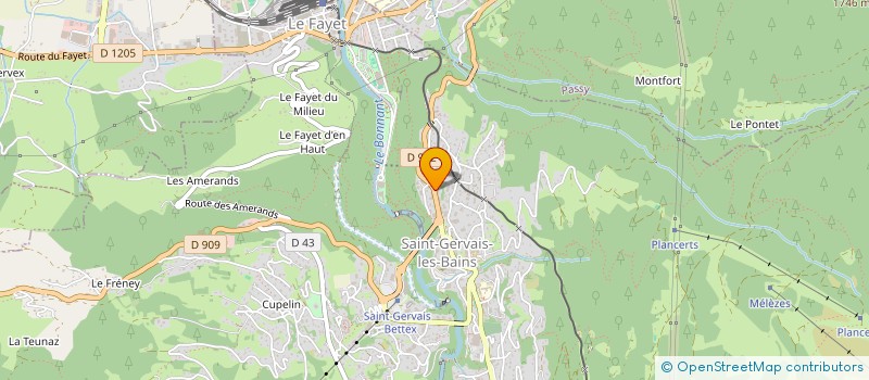 localisation de l'entreprise MADAME FANNY LEGRAND  SAINT-GERVAIS-LES-BAINS