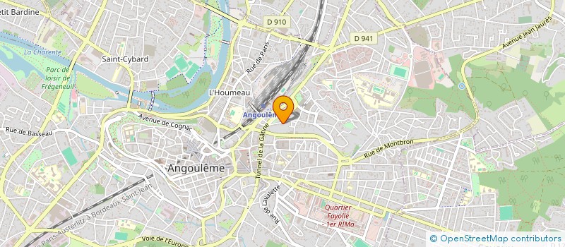 localisation de l'entreprise MADAME FANNY LELIEVRE à ANGOULEME