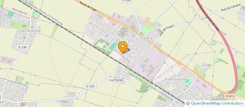 localisation de l'entreprise MADAME FANNY LELIEVRE  CAGNY