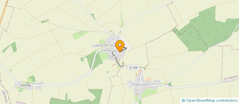 localisation de l'entreprise MADAME FANNY LELONG  LAWARDE-MAUGER-L'HORTOY