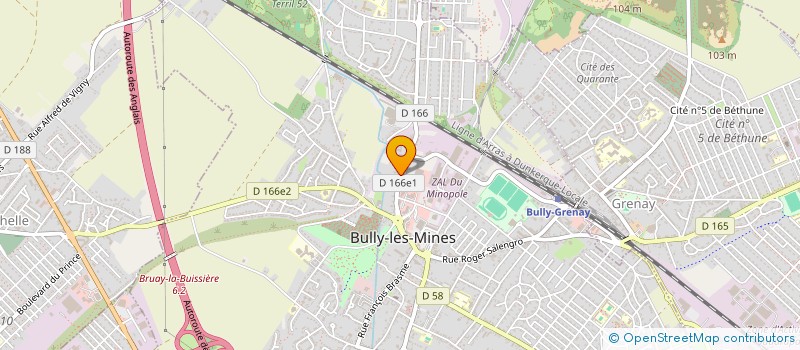 localisation de l'entreprise MADAME FANNY LEMAIRE à BULLY-LES-MINES
