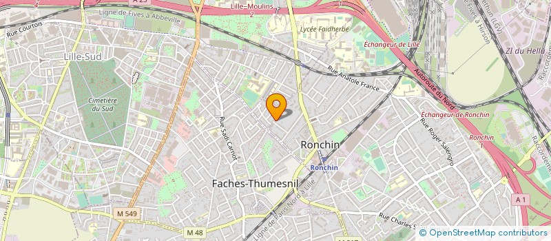 localisation de l'entreprise MADAME FANNY LEONARD  RONCHIN