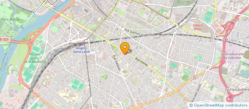 localisation de l'entreprise MADAME FANNY LEPINE--EGRET à ANGERS