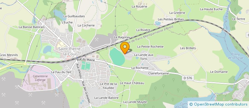 localisation de l'entreprise MADAME FANNY LEPODER  SAINT-PIERRE-LA-COUR