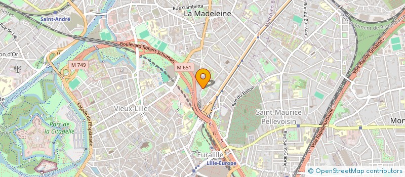 localisation de l'entreprise MADAME FANNY LEURENT à LA MADELEINE